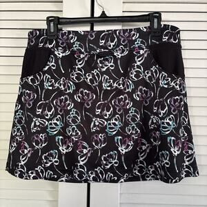 Pickleball Skort Large Black Geometric Artsy Golf Tennis Grand Slam Performance